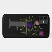イニシャルレターFプラスフローラデザイン Case-Mate iPhoneケース (裏面(横))