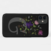 イニシャルレターGプラスフローラデザイン Case-Mate iPhoneケース (裏面(横))