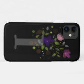 イニシャルレターIプラスフローラデザイン Case-Mate iPhoneケース (裏面(横))