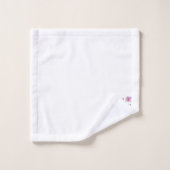 イニシャルレターJプラスフローラデザインバスタオルセット バスタオルセット (ウォッシュタオル)