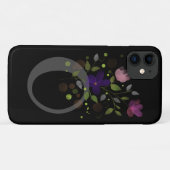 イニシャルレターOプラスフローラデザイン Case-Mate iPhoneケース (裏面(横))