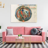 イニシャルレター'O' Osculatur me – 私にキス キャンバスプリント (インサイチュ (リビング))