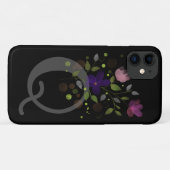 イニシャルレターQプラスフローラデザイン Case-Mate iPhoneケース (裏面(横))