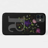 イニシャルレターRプラスフローラデザイン Case-Mate iPhoneケース (裏面(横))