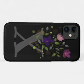 イニシャルレターXプラスフローラデザイン Case-Mate iPhoneケース (裏面(横))