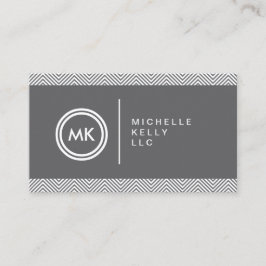 イニシャルロゴ(CHEVRON PATTERN 1名刺) 名刺