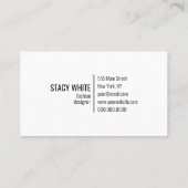 イニシャルロミニマルゴモダンお洒落 名刺 (裏面)