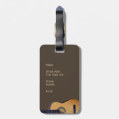 イニシャル付き（またはなし） ラゲッジタグ (裏面縦)