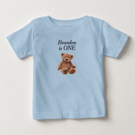 イニシャル入りこども用年齢Tシャツ ベビーTシャツ (正面)