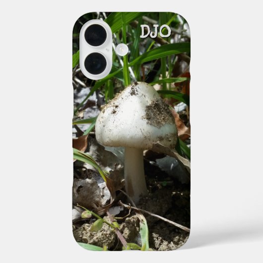 イニシャル入りのキノコ Case-Mate iPhoneケース (裏面)