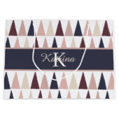 イニシャル入りのギフトバッグ ラージペーパーバッグ (正面)