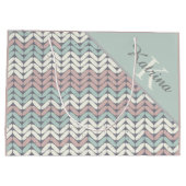 イニシャル入りのギフトバッグ ラージペーパーバッグ (裏面)