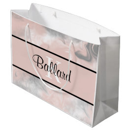 イニシャル入りのギフトバッグ ラージペーパーバッグ