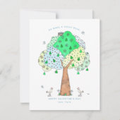 イニシャル入りのペアツリー バレンタインデーカードを追加 シーズンカード (正面)