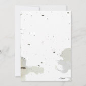 イニシャル入りの木のハート ウェディング招待状 招待状 (裏面)