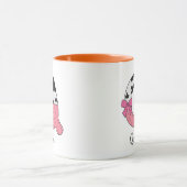 イニシャル入りカスタムネームマグ Pink Cow Letter Q マグカップ (中央)