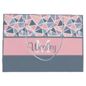 イニシャル入りギフトバッグ ラージペーパーバッグ (裏面)