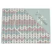 イニシャル入りギフトバッグ ラージペーパーバッグ (正面)