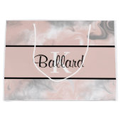 イニシャル入りギフトバッグ ラージペーパーバッグ (正面)