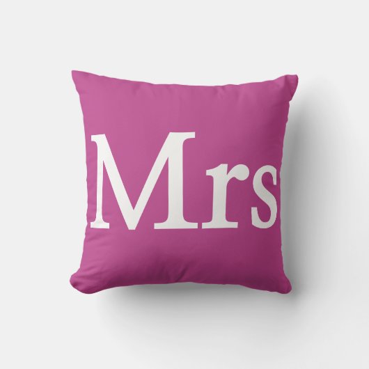イニシャル入りクッション Mr + Mrs クッション (正面)