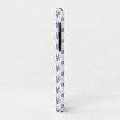 イニシャル入りパープルフラワーのiPhone/iPadケース Case-Mate iPhoneケース (裏面/左)
