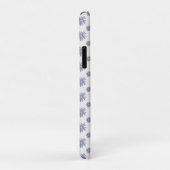 イニシャル入りパープルフラワーのiPhone/iPadケース Case-Mate iPhoneケース (裏面/右)