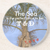 イニシャル入りパームツリーコースター コースター (正面)