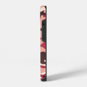 イニシャル入りピンクカモフラージュ iPhoneケース (左側面)