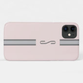 イニシャル入りピンク Case-Mate iPhoneケース (裏面(横))