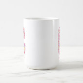 イニシャル入りフラワーレターCモノグラム コーヒーマグカップ (中央)
