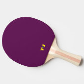 イニシャル入りプラムピンポンパドル 卓球ラケット (横)