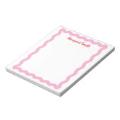 イニシャル入りホタテ柄メモ帳 ノートパッド (回転)