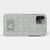 イニシャル入りホタテ貝の波のiPhoneケース Case-Mate iPhoneケース (裏面(横))