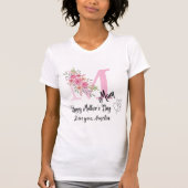 イニシャル入りママTシャツ Tシャツ (正面)