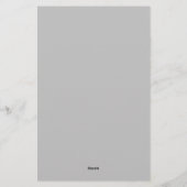 イニシャル入りモダンな手書き名前 便箋 (裏面)