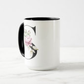 イニシャル入りレターS マグカップ (正面左)