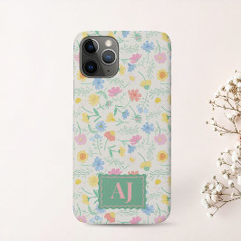 イニシャル入りワイルドフラワーiPhone/iPadケース iPhone 11 Proケース