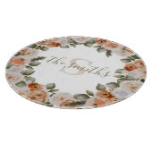 イニシャル入り花柄カッティングボード カッティングボード (角)