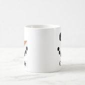 イニシャル入り雪だるま コーヒーマグカップ (中央)