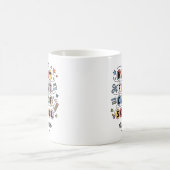 イニシャル入り はじめての学校の日 コーヒーマグカップ (中央)