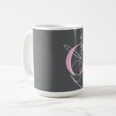 イニシャル入り ガールズ 名前 コーヒーマグカップ (正面左)