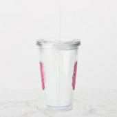 イニシャル入り コーヒー レター H モノグラム アクリルタンブラー (右)