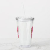イニシャル入り コーヒー レターK モノグラム アクリルタンブラー (左)