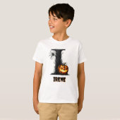 イニシャル入り トリック オア トリート ハロウィン Tシャツ (正面フル)