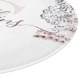 イニシャル入り ドライ フラワー カッティング ボード (角)