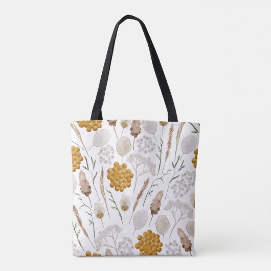 イニシャル入り ハニカム トートバッグ 水彩画 (裏面)