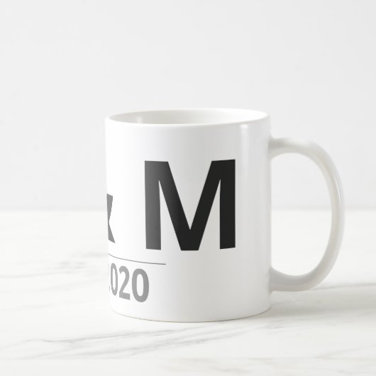 イニシャル入り マグカップ – カスタムの文字と年号 (右)