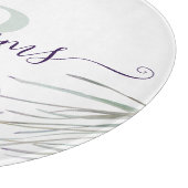 イニシャル入り ワークコラージュ ラベンダー カッティングボード (角)