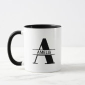 イニシャル入り 'A' マグカップ (左)