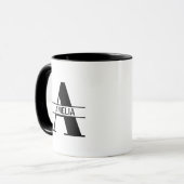 イニシャル入り 'A' マグカップ (正面左)